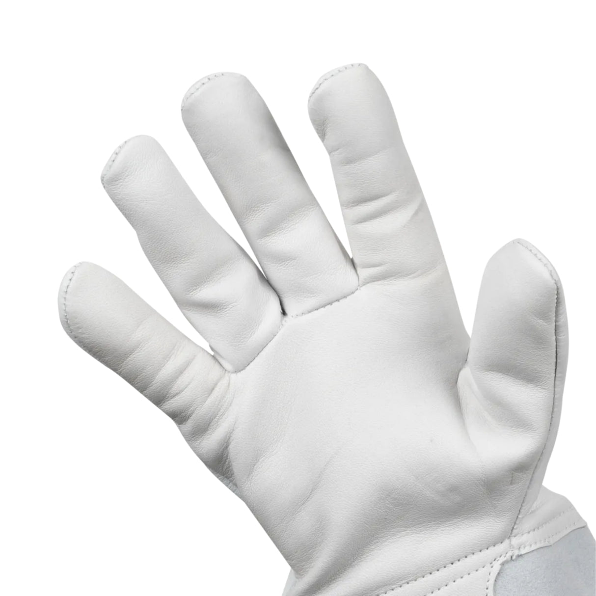 Slitesterkt splittskinn beskytter underarmen under krevende arbeidsoppgaver.