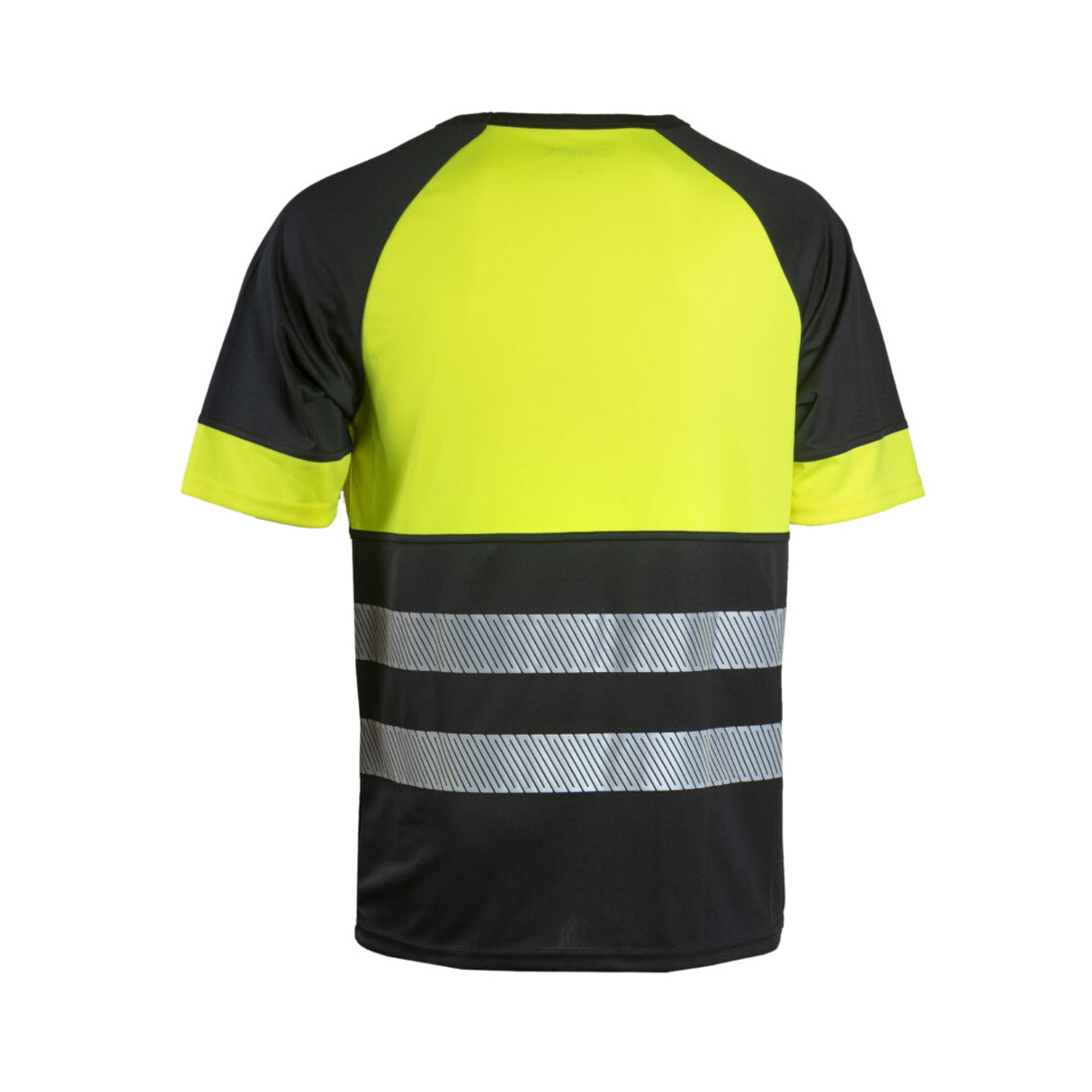 Rund hals og pustende materiale for økt komfort på jobb.