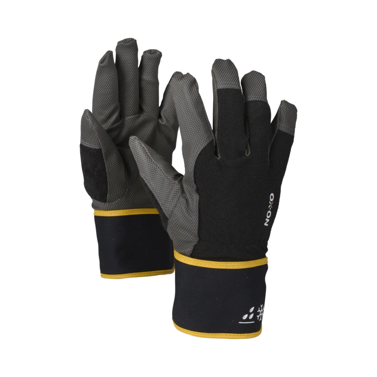 Vinter arbeidshanske fra OX-ON med vannavvisende overflate, fleecefôr og PU-grep for arbeid i kulde og våte miljøer.