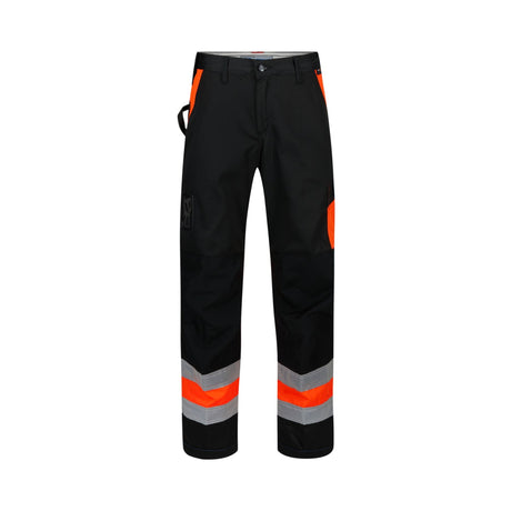 Arbeidsbukse med Cordura-forsterkede områder, reflekser og mange praktiske lommer, perfekt for serviceyrker.