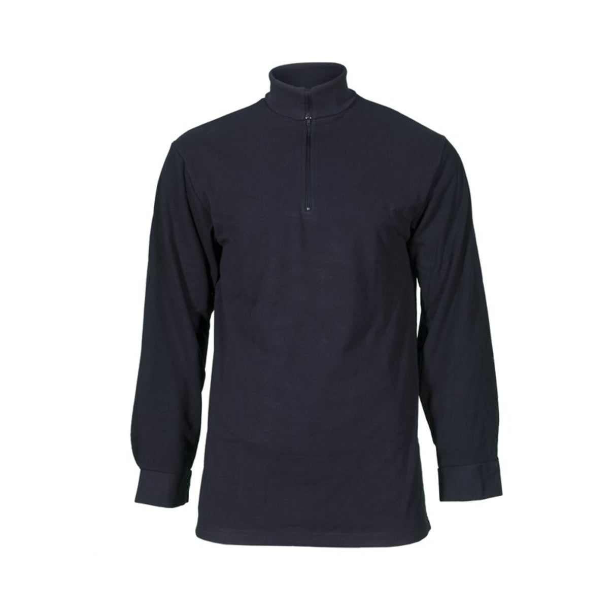 Feltskjorte fra Bråtens i 100% bomull med frottert innside og høy hals med glidelås.