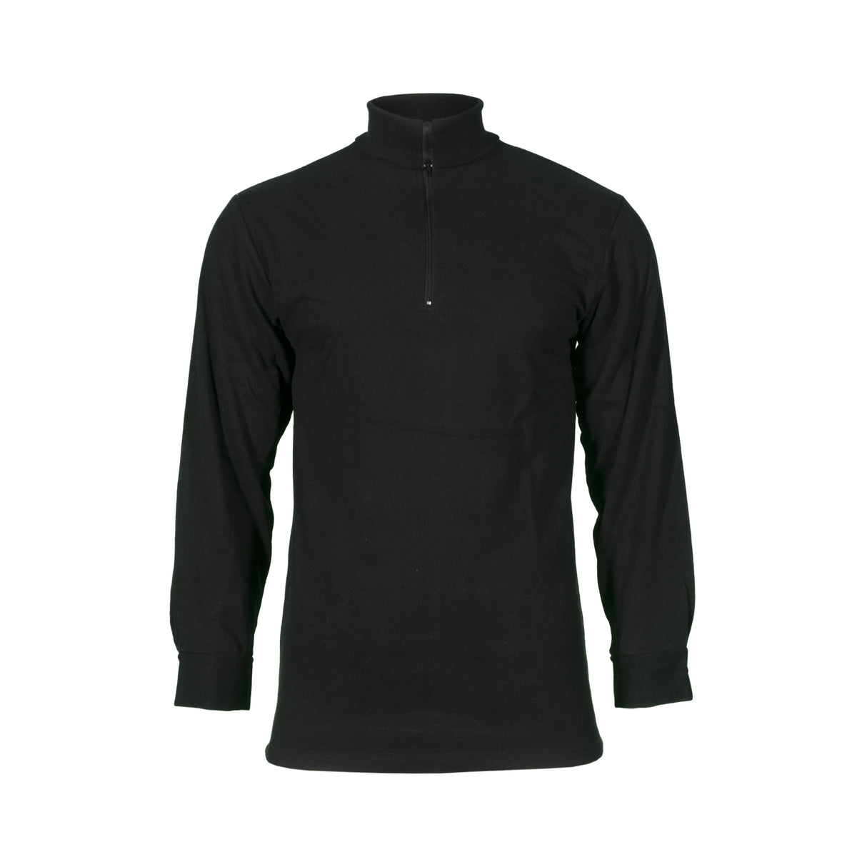 Feltskjorte fra Bråtens i 100% bomull med frottert innside og høy hals med glidelås.