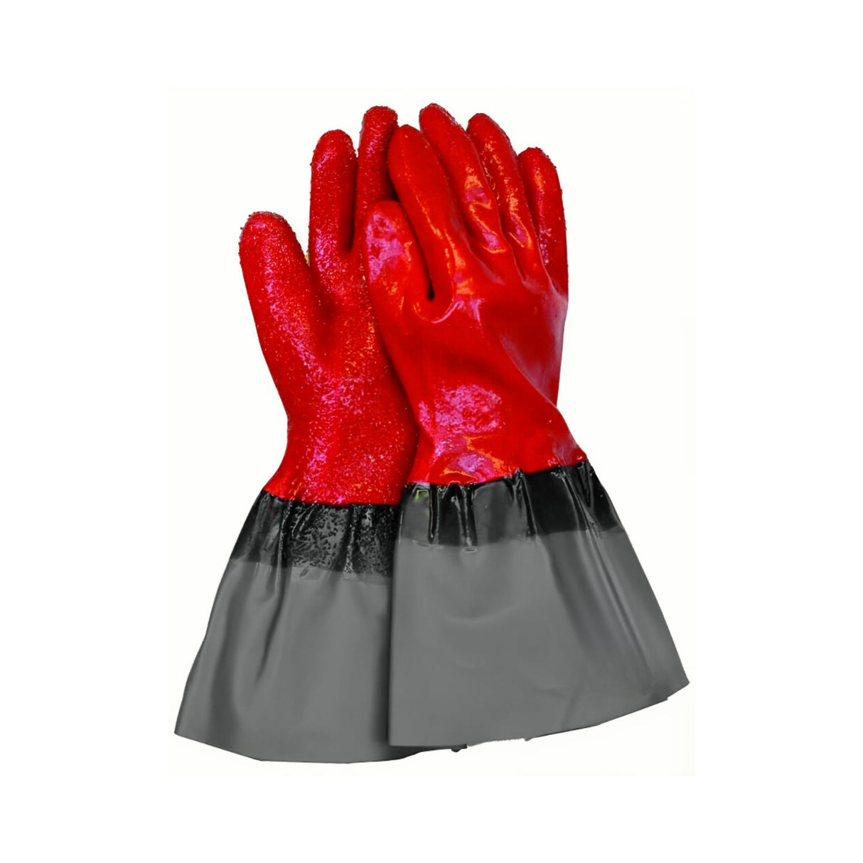 Centerplast fiskerihanske i heldyppet PVC med Fish Grip og 40 cm lengde for maksimal beskyttelse.