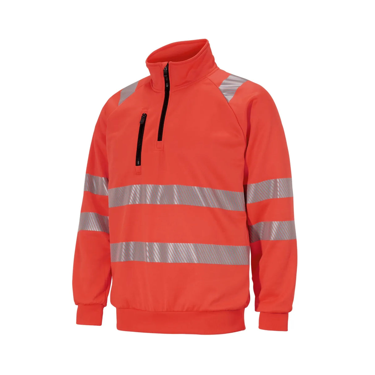 Gesto genser kl. 3 med halvzip og elastiske reflekser for synlighet og komfort