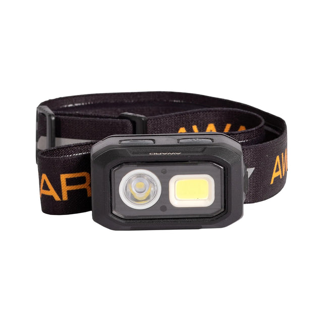 Kraftig og kompakt hodelykt fra Award med 500 lumen, sensorteknologi og magnetfeste for maksimal fleksibilitet.