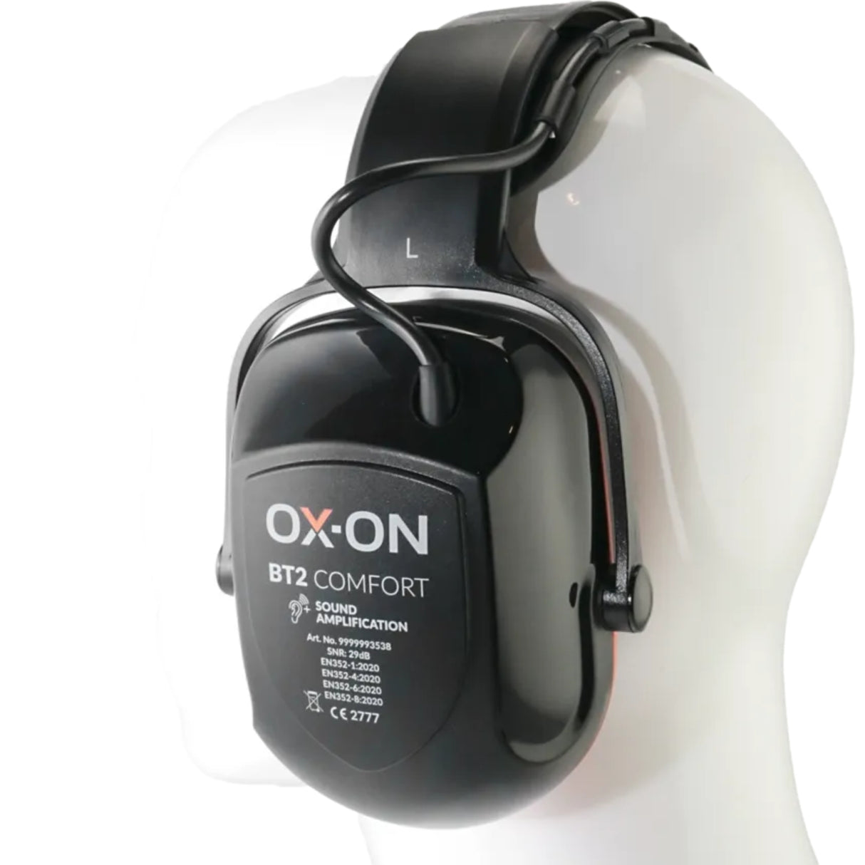 Robust og lett hørselvern med Bluetooth og justerbare øreputer, gir utmerket beskyttelse og komfort hele dagen.