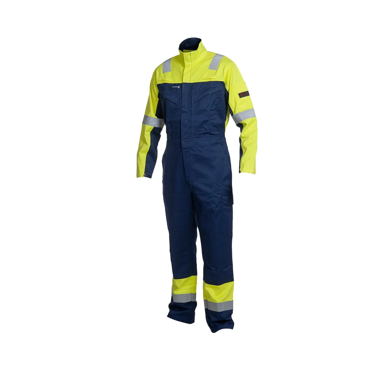 Flammehemmende Univern kjeledress med lysbuebeskyttelse, antistatiske egenskaper og refleksdetaljer