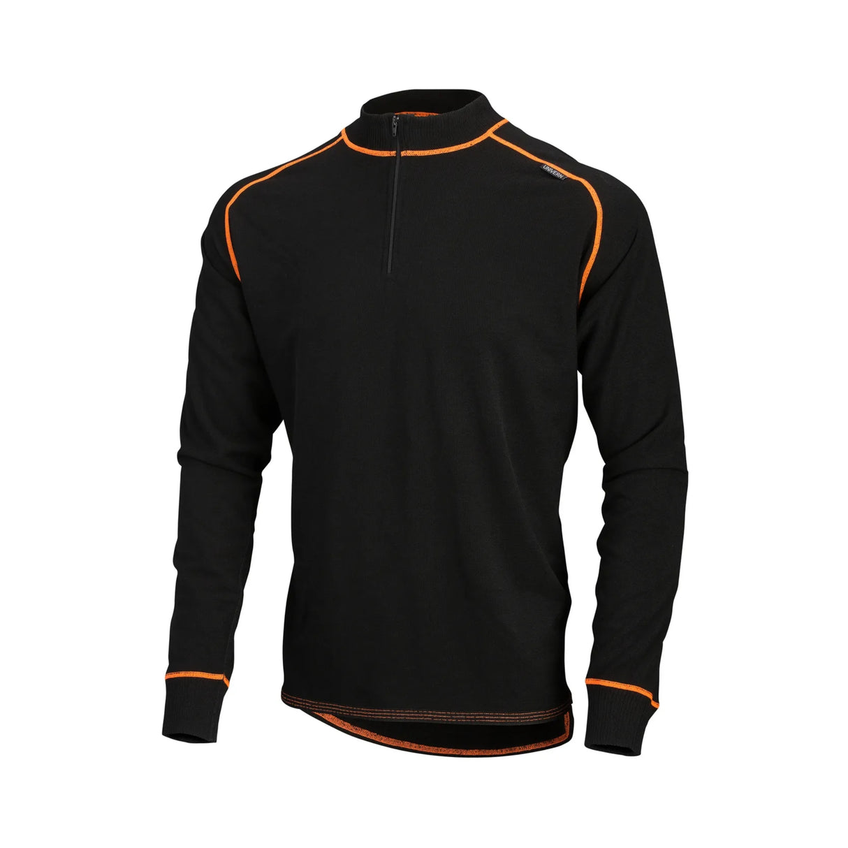 Varm og myk polotrøye fra Univern med høy hals og glidelås, perfekt for ekstra kalde dager.