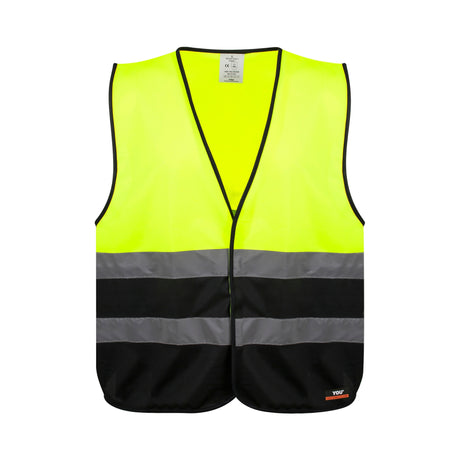 Tofarget refleksvest fra YouBrands med påsydde reflekser og CE-godkjenning.