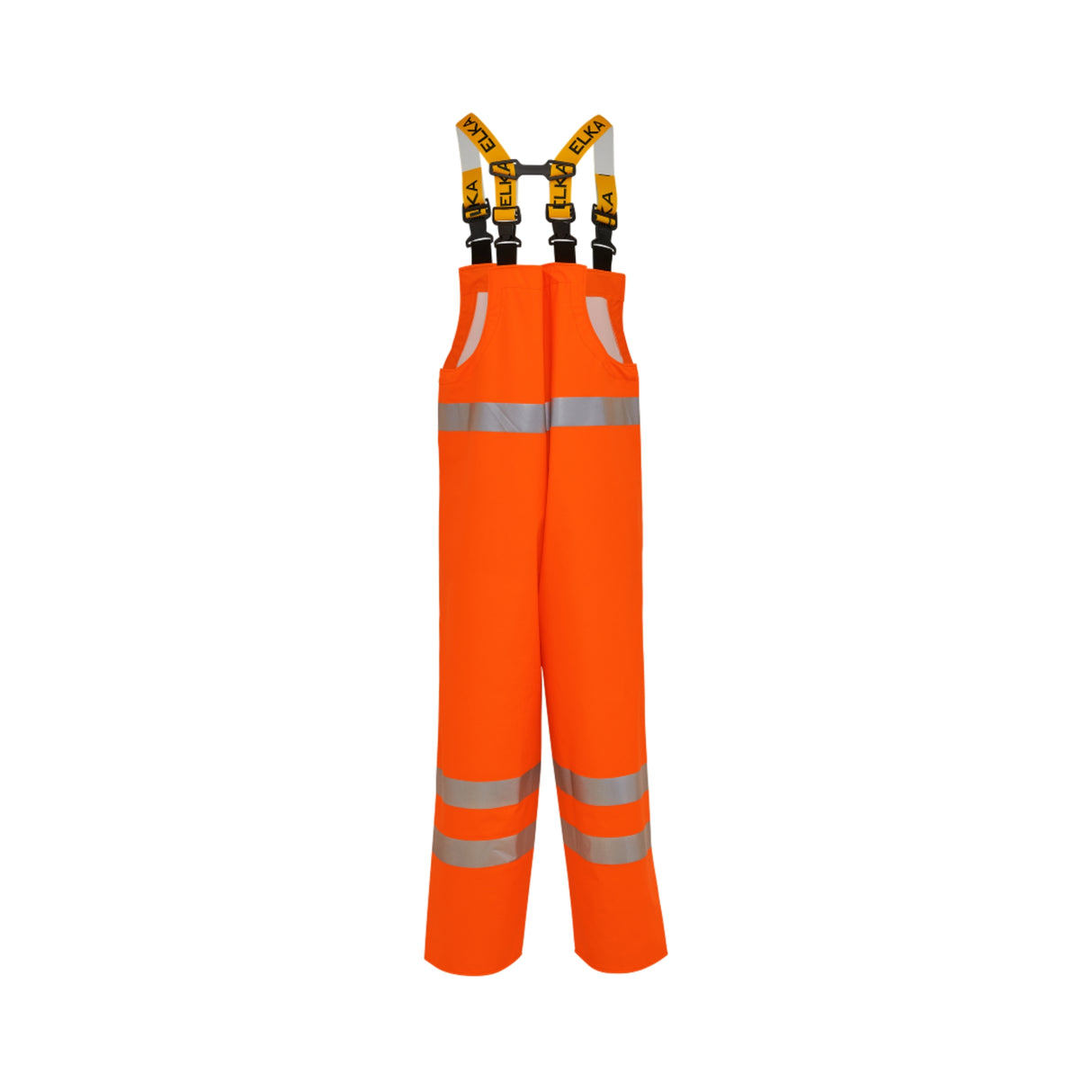 Hi-Vis regnbukse i slitesterk PU med høy komfort og synlighet