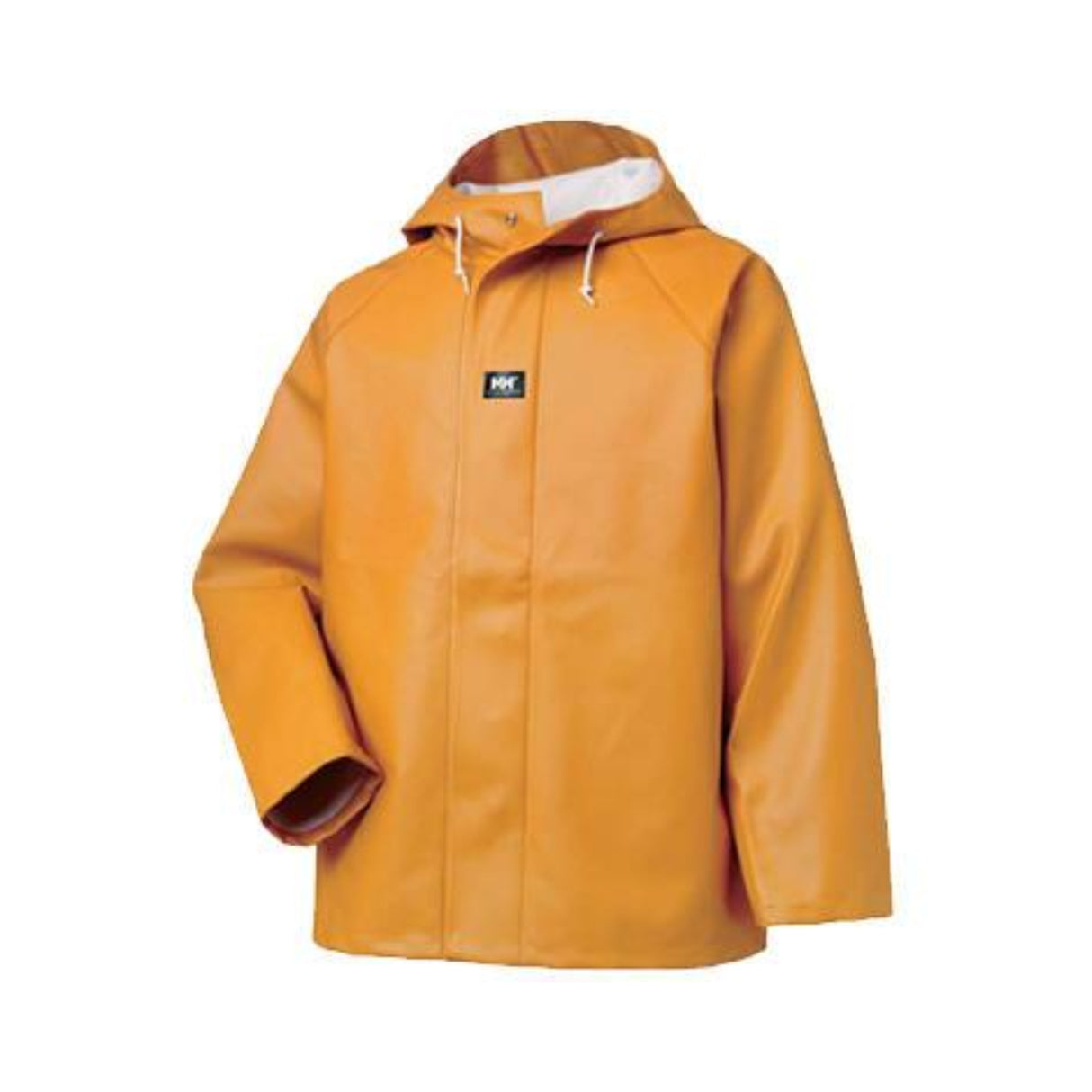 Helly Hansen regnjakke i kraftig PVC gir slitesterk beskyttelse i krevende arbeidsmiljøer.