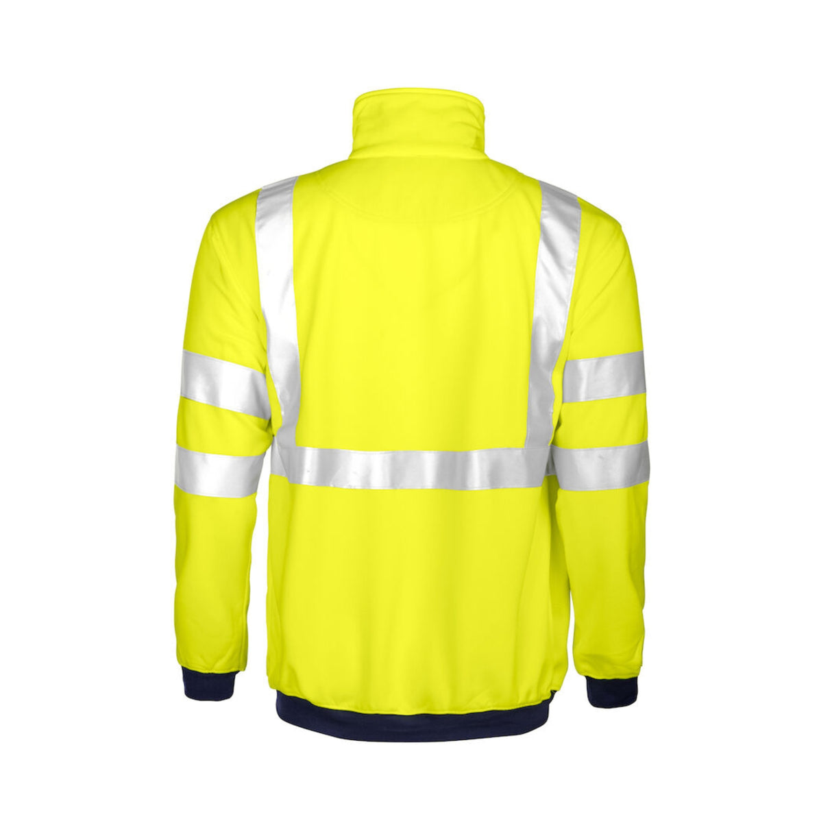 Sweatjakke for arbeid sertifisert etter EN ISO 20471 klasse 3.