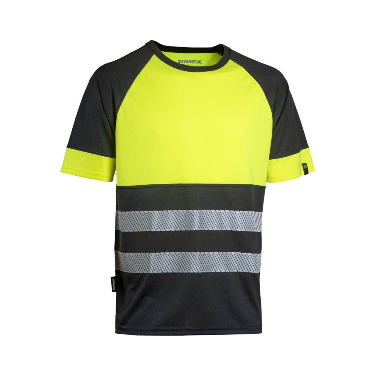 Myk og komfortabel arbeidst-skjorte med segmenterte reflekser fra Dimex.