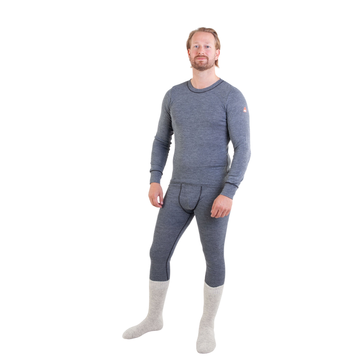 Flammehemmende ulltrøye med antistatiske egenskaper – perfekt til industriarbeid.