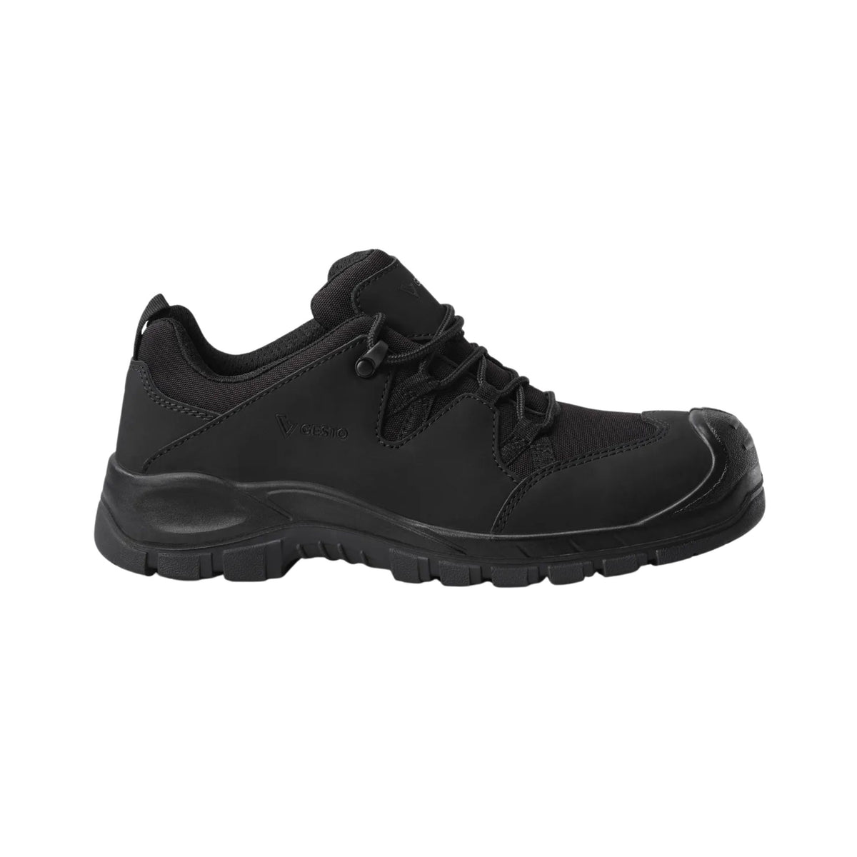 Gesto vernesko i slitesterkt skinn og Cordura® med bred lest og metallfri konstruksjon.
