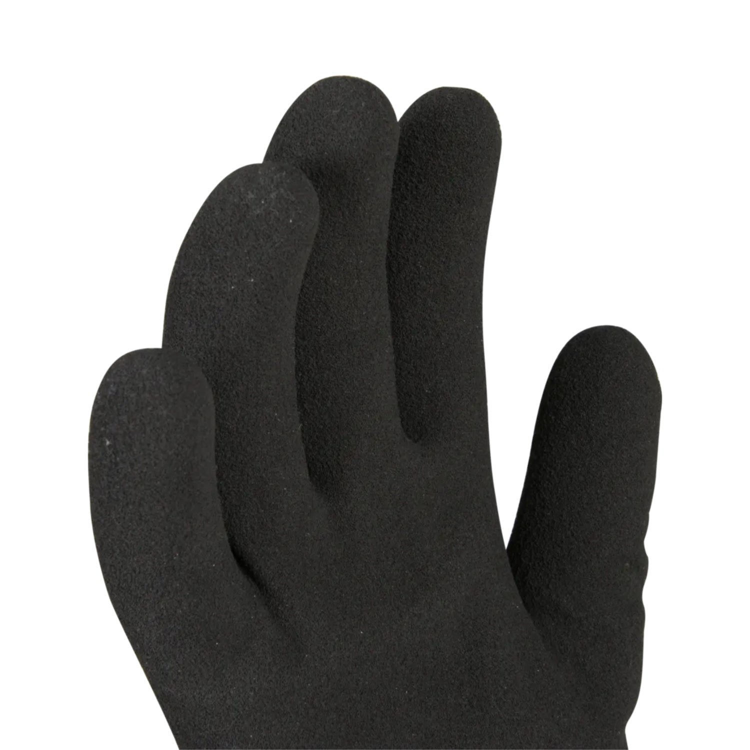 Dobbelt latexbelegg gir overlegent grep, samtidig som akryl og polyester holder hendene varme og tørre.