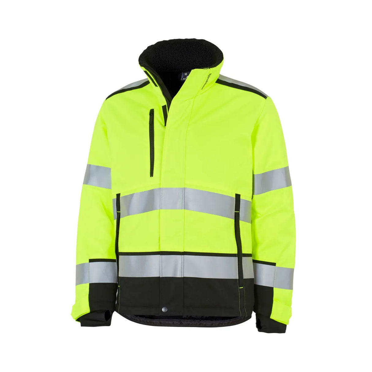 Varm vinterjakke fra Björnkläder med pilefôr og høy synlighet.