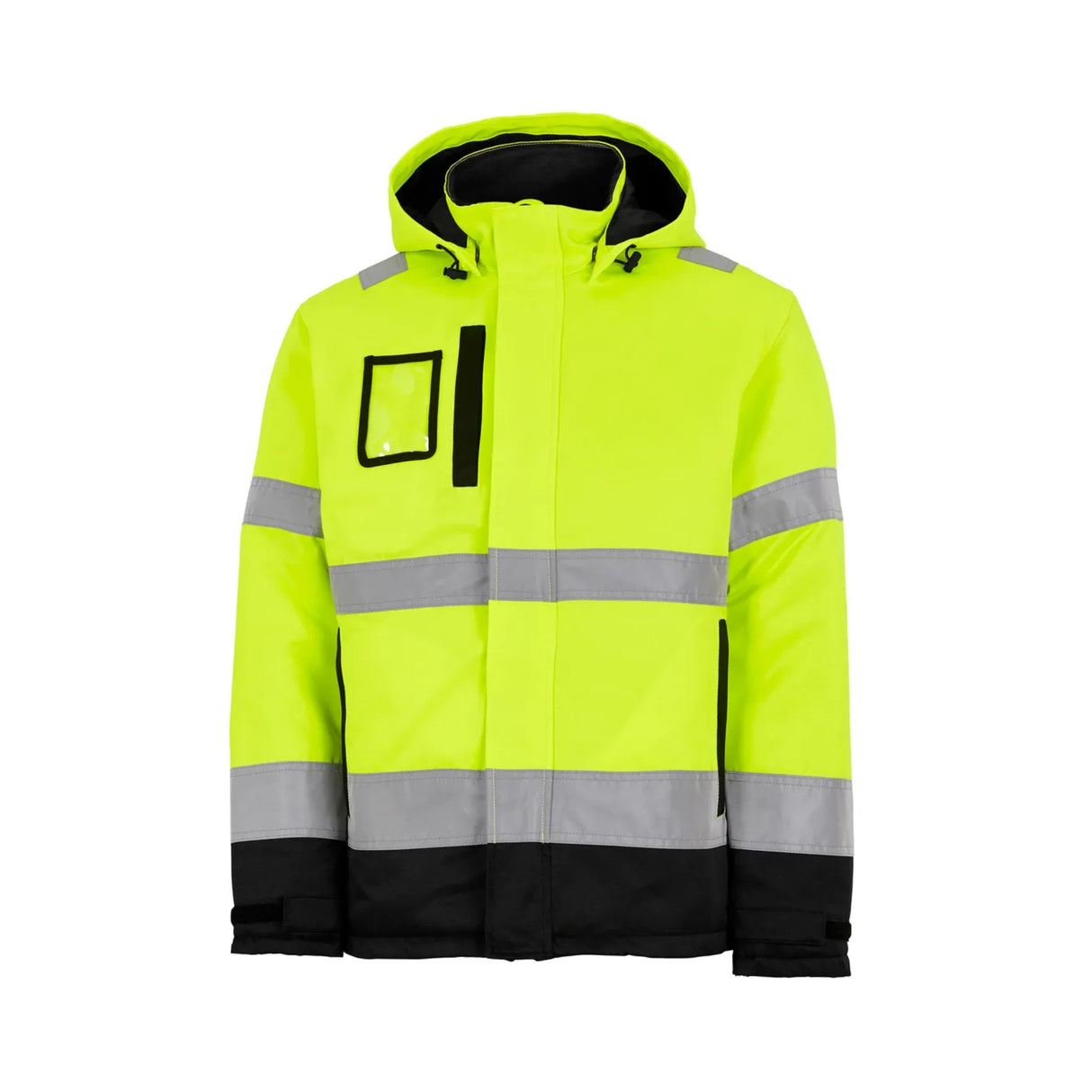 Komfortabel og varm Gesto vinterjakke med quiltfôr og høy synlighet.