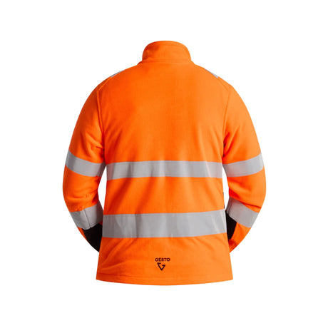 Myk og behagelig Gesto Workwear hivis fleecejakke, perfekt som lag to for ekstra varme og sikkerhet.