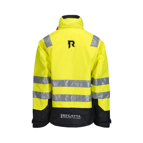 Flytejakke sertifisert EN ISO 12402-5 og EN ISO 20471 klasse 3.