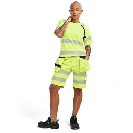 Arbeidsshorts dame for snekker og tømrer med smart verktøyoppbevaring