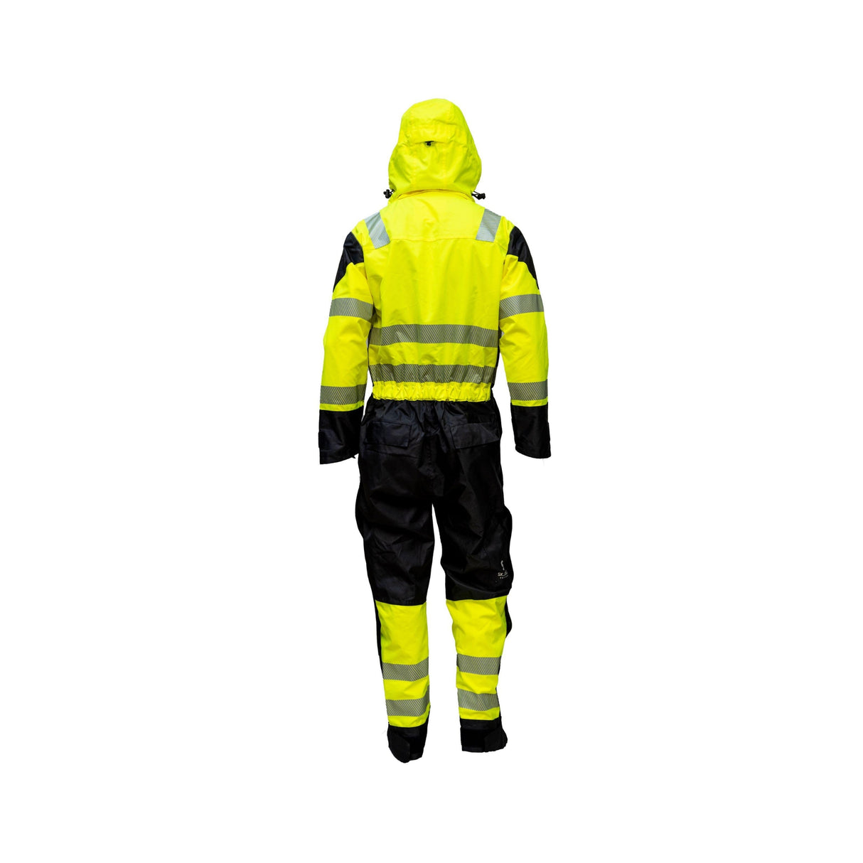 Bulldog Workwear allværsdress med tapede sømmer, avtagbar hette og segmenterte reflekser.