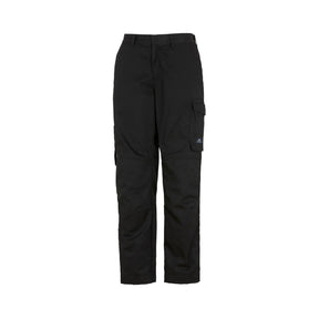 Justerbar midje, forbøyde knær og praktiske lommer – perfekt for arbeidsbruk i både service og industri.