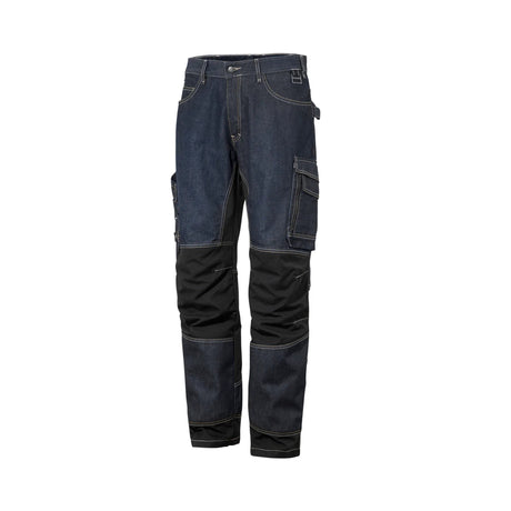 Björnkläder arbeidsjeans med stretch, forsterkede lommer og kneputelommer for maksimal komfort og bevegelse.