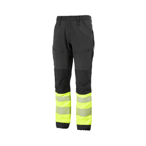 Lett og behagelig arbeidsbukse med stretchpaneler og elastiske reflekser fra Gesto Workwear.