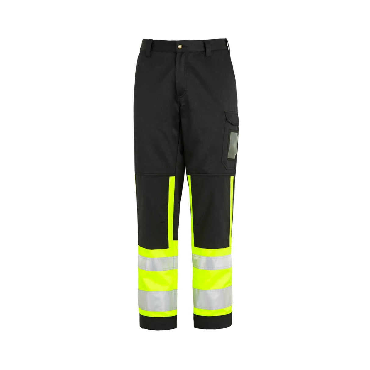 Slitesterk servicebukse fra Gesto med lårlomme, knebeskyttelse og god synlighet.