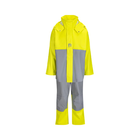 Regatta Fisherman arbeidsdrakt med flytebukse og regnjakke, designet for sikkerhet og komfort.