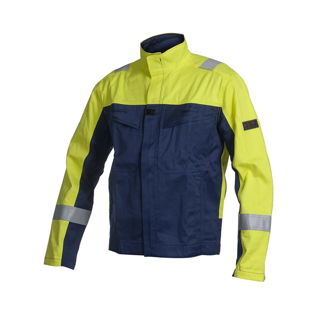 Flammehemmende multinorm arbeidsjakke fra GSA med refleks og lysbuegodkjenning.
