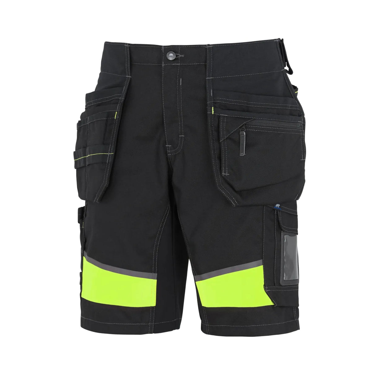 Björnkläder arbeidsshorts med stretchpaneler gir høy komfort og praktiske verktøylommer til arbeidsdagen.