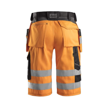 Komfortabel hi-vis shorts med verktøylommer og god bevegelighet for arbeid i varme omgivelser.