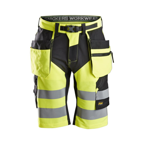 High-vis arbeidsshorts med ventilasjon og stretch for varme arbeidsdager.