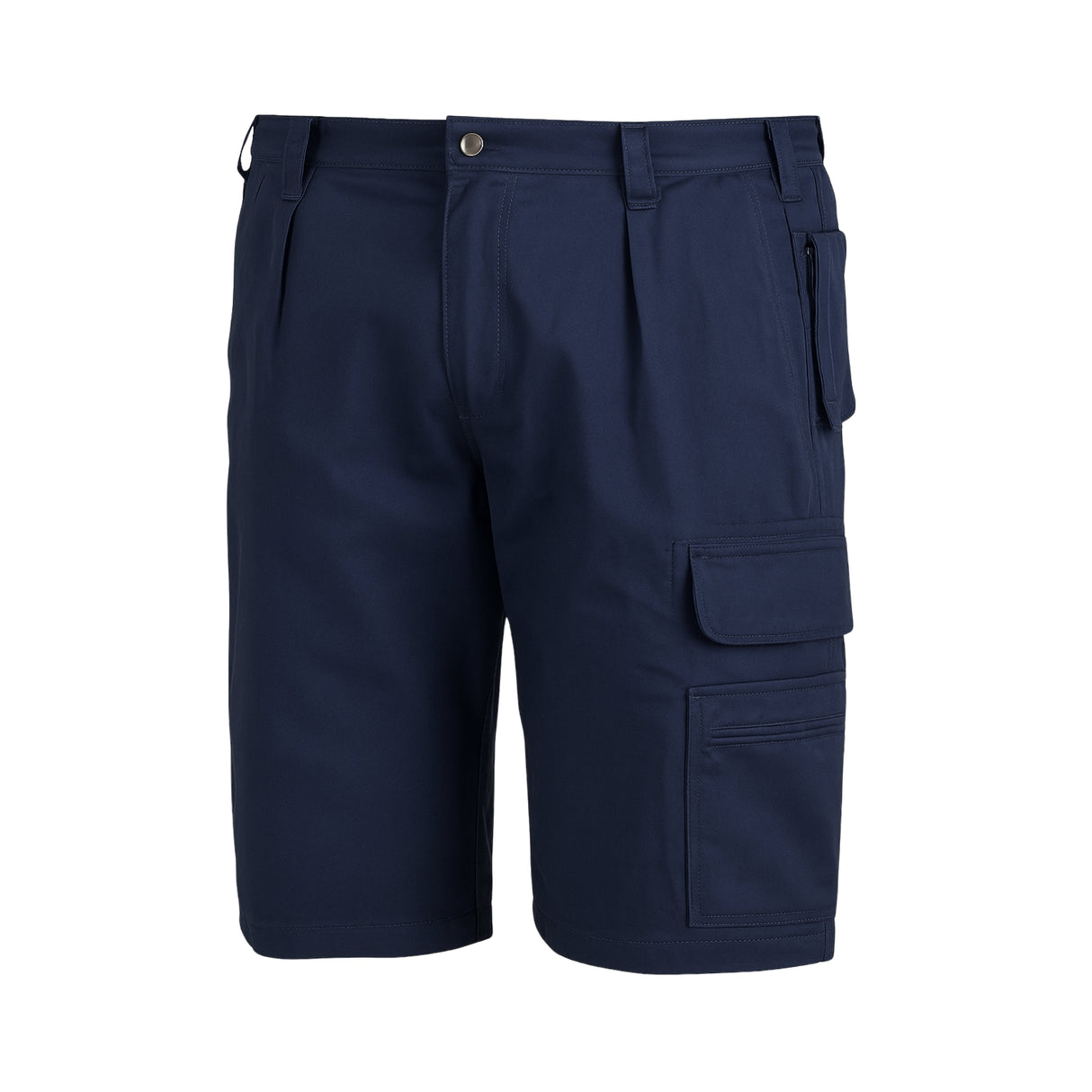 Komfortabel arbeidsshorts fra Univern med elastisk liv og praktiske lommer for verktøy og mobil.
