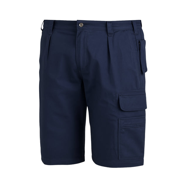 Komfortabel arbeidsshorts fra Univern med elastisk liv og praktiske lommer for verktøy og mobil.