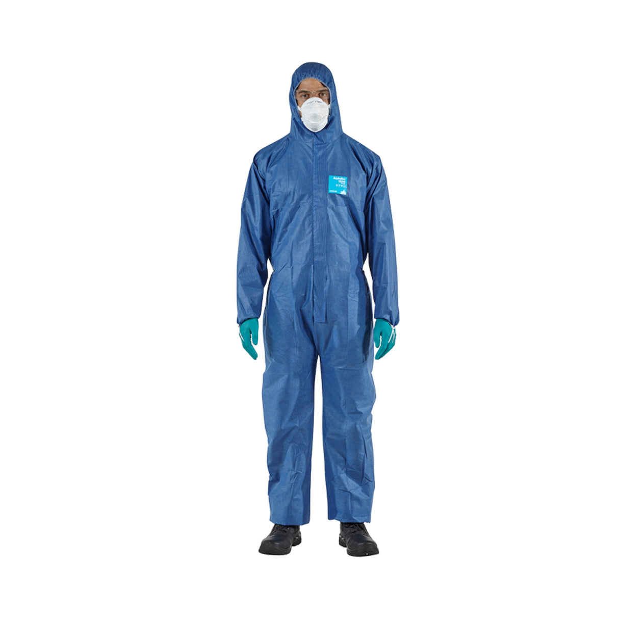 Ansell AlphaTec™ 1500 PLUS blå engangsdress type 5/6 for asbestsanering, støv og begrenset væskesøl.
