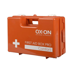 Førstehjelpskoffert i solid ABS-plast tilpasset bedrifter med opptil 50 ansatte.