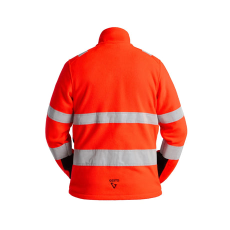 Myk og behagelig Gesto Workwear hivis fleecejakke, perfekt som lag to for ekstra varme og sikkerhet.