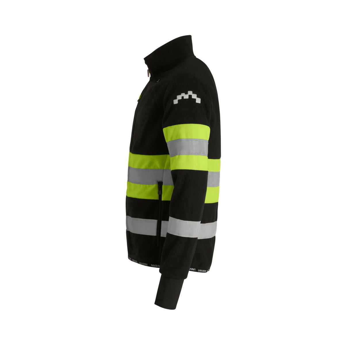 Vindtett Univern fleecejakke til arbeid med stretch, tommelgrep og praktiske glidelåslommer.