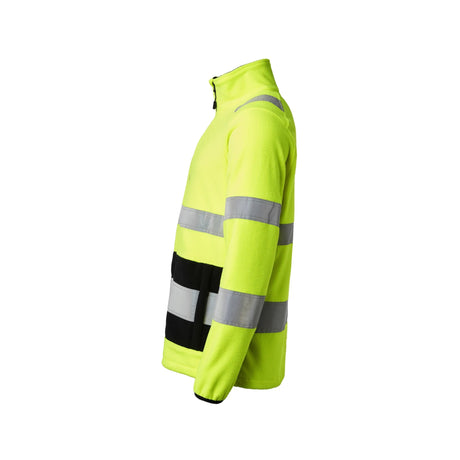 Myk og behagelig Gesto Workwear hivis fleecejakke, perfekt som lag to for ekstra varme og sikkerhet.