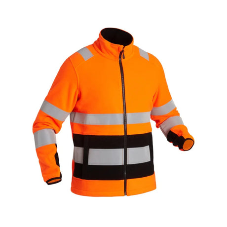Gesto Workwear hivis fleecejakke med refleksdetaljer gir både komfort og synlighet, ideell for arbeid i utendørsforhold.