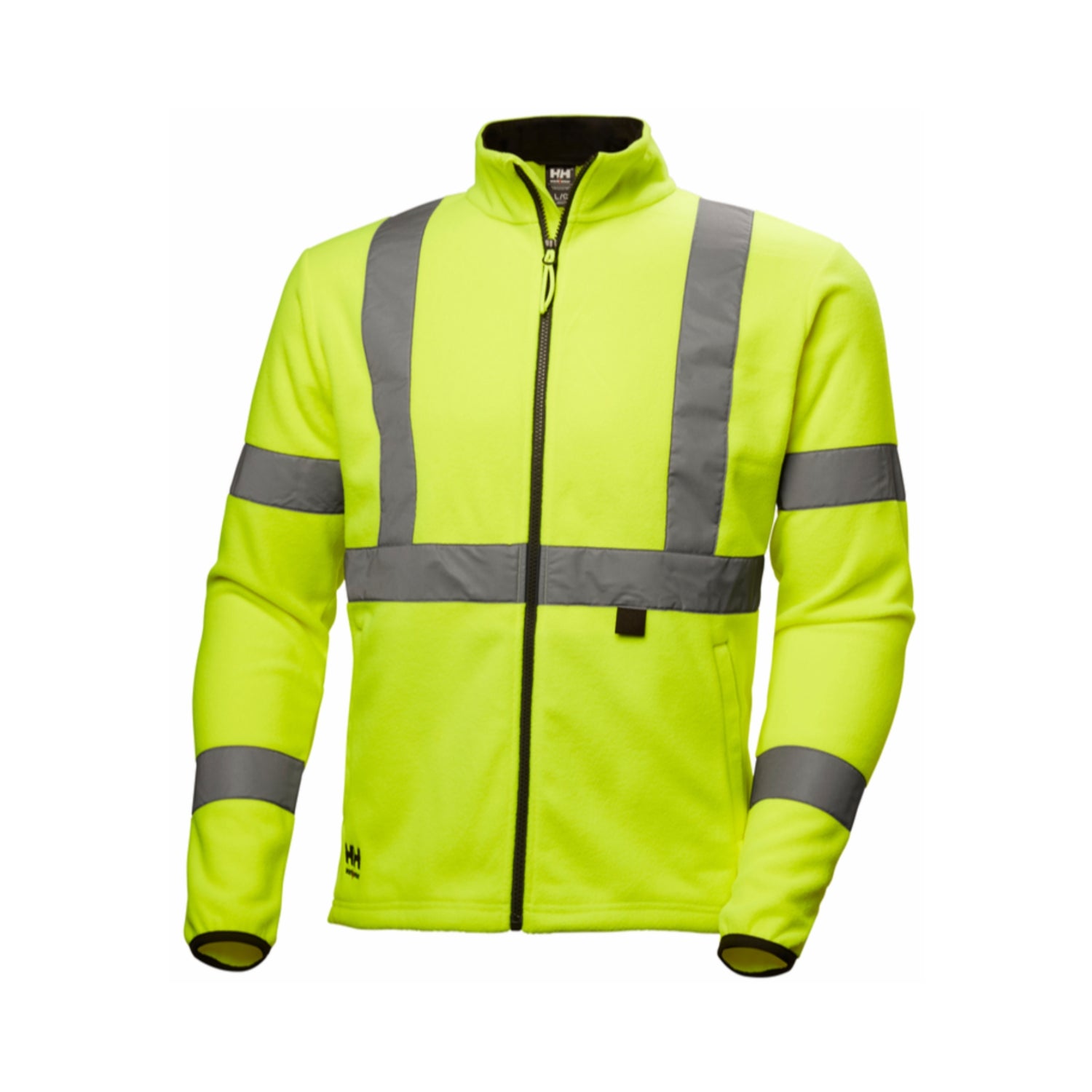 Hi-vis fleecejakke fra Helly Hansen – isolerende mellomlag for arbeid.