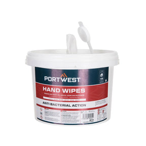 Portwest IW10 håndrensservietter fjerner maling, olje, grease og smuss raskt og effektivt på arbeidsplassen.