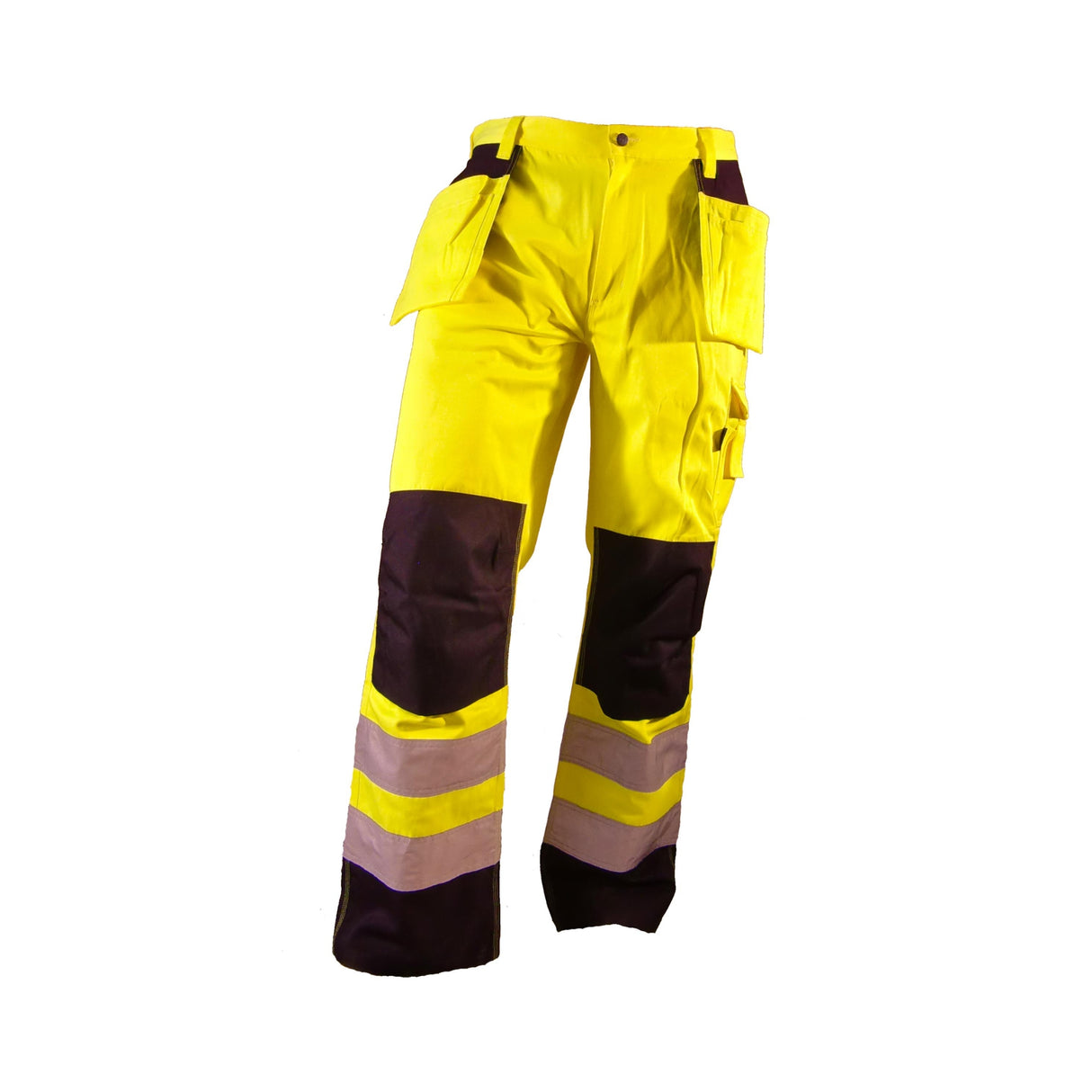 Opplev Bulldog Workwear's håndverksbukse i synlighetsklasse 2 - det ultimate valget for profesjonelle innen transport, bygg og anleggsbransjen.