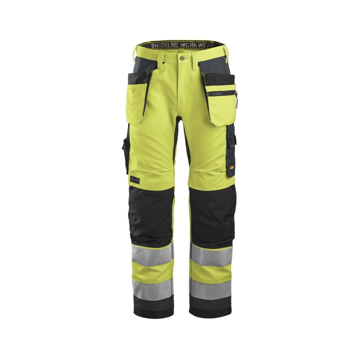 Snickers Workwear arbeidsbukse med hylsterlommer og høy synlighet