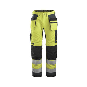 Snickers Workwear arbeidsbukse med hylsterlommer og høy synlighet