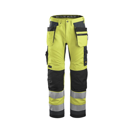 Snickers Workwear arbeidsbukse med hylsterlommer og høy synlighet