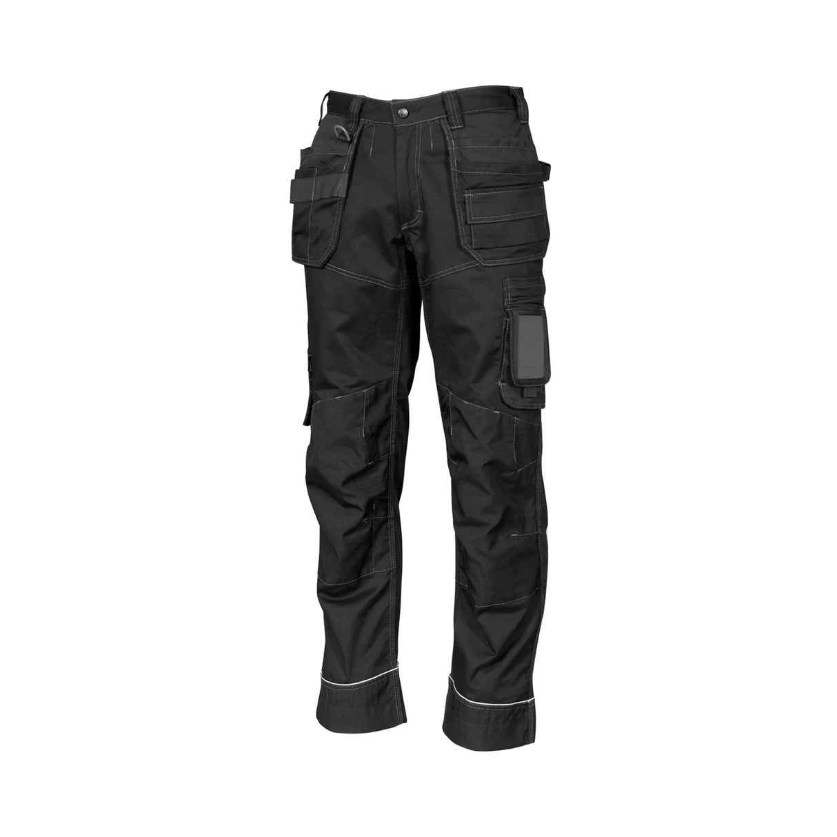 Gesto håndverksbukse med stretch bak, hengelommer og Cordura-forsterkede knelommer for maksimal komfort og slitestyrke.